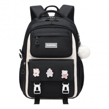Kids Backpack Children School Bags (Black)