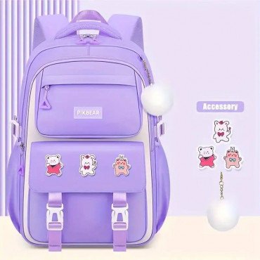 Kids Backpack Children School Bags(purple)